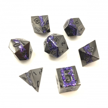 16mm Infinity Dwarven Metal® Black Nickel w/Purple 7 pc set